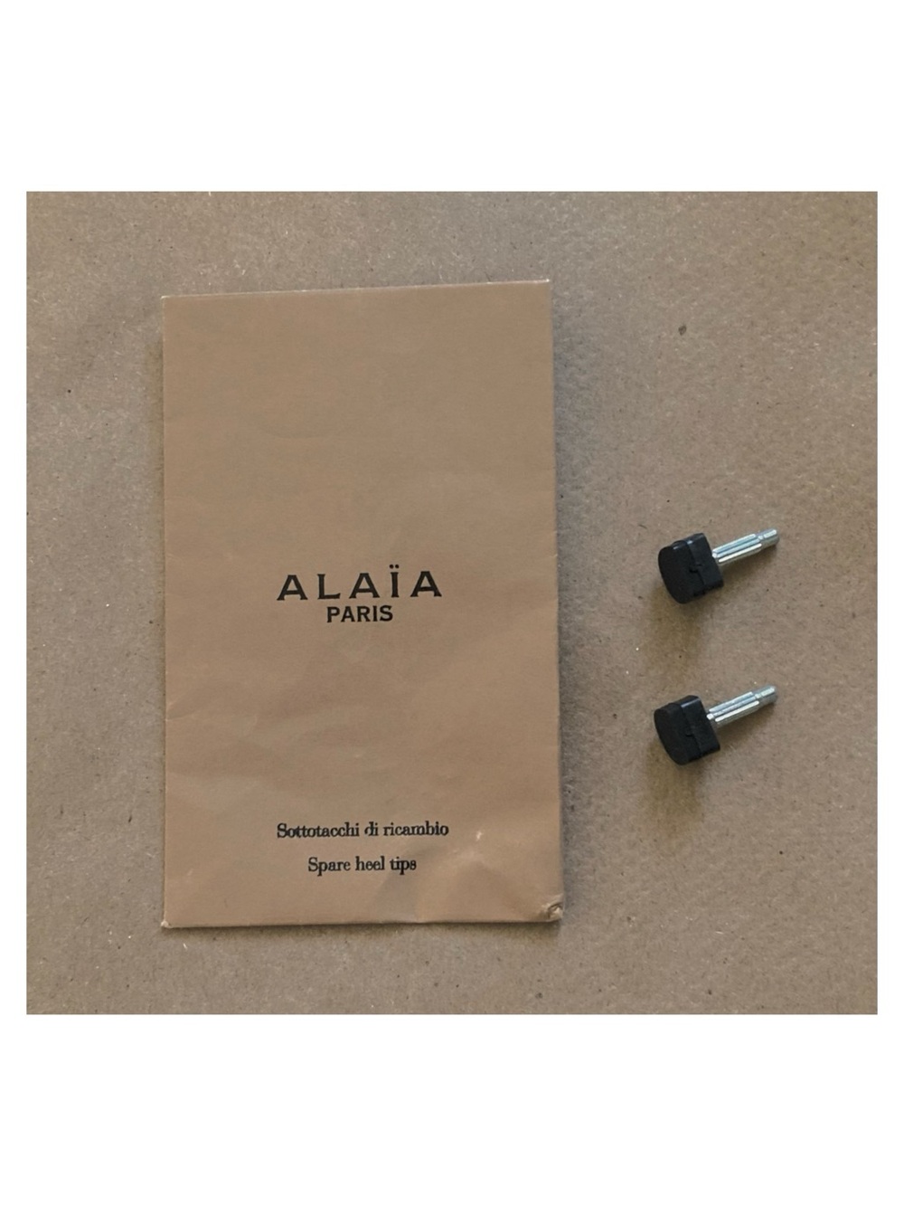 Alaia Black Spare Heel Tips (Set of 2)